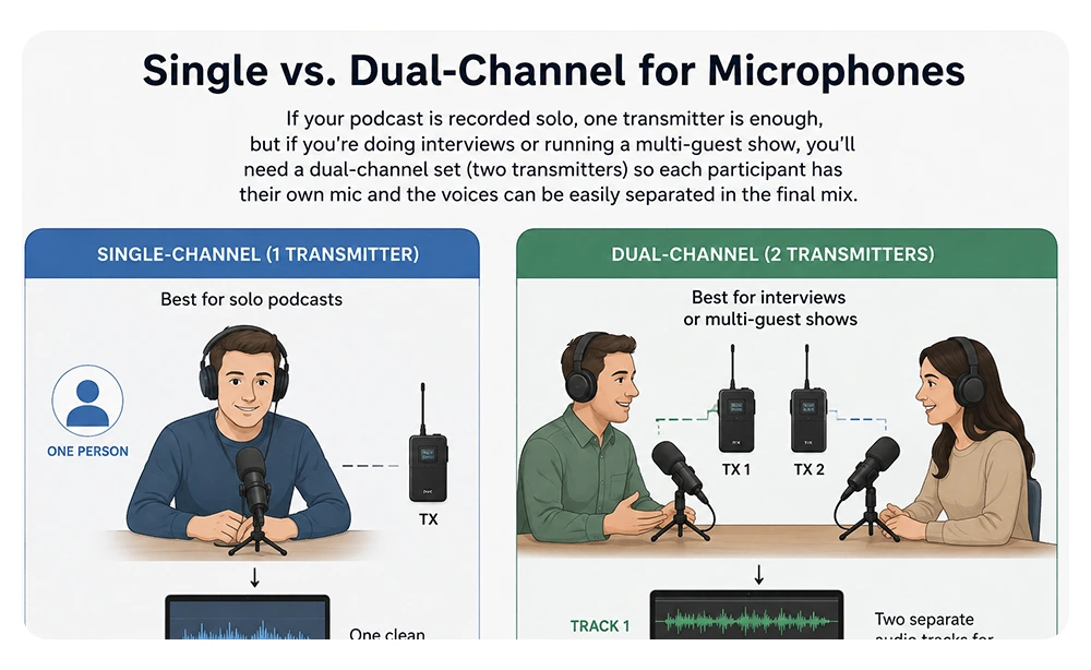 Best Wireless Lavalier Microphones for On-the-Go Recording 2 Single vs. Dual-Channel