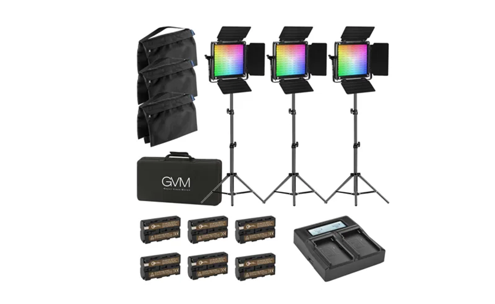 best lighting for video podcasts in 2026 4 GVM RGB 800D Panel
